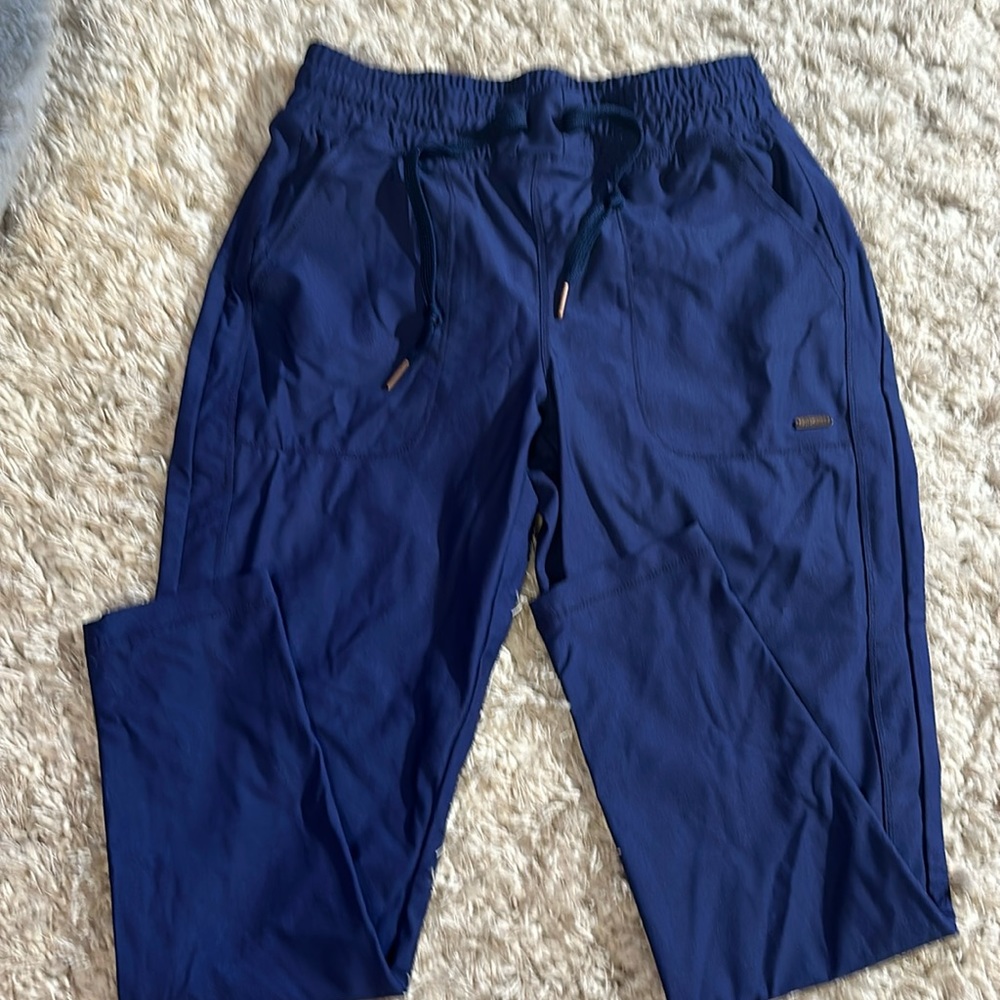 Blue small skinny scrub pants
